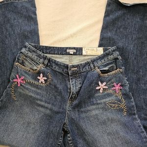 J Jill embroidered jeans
